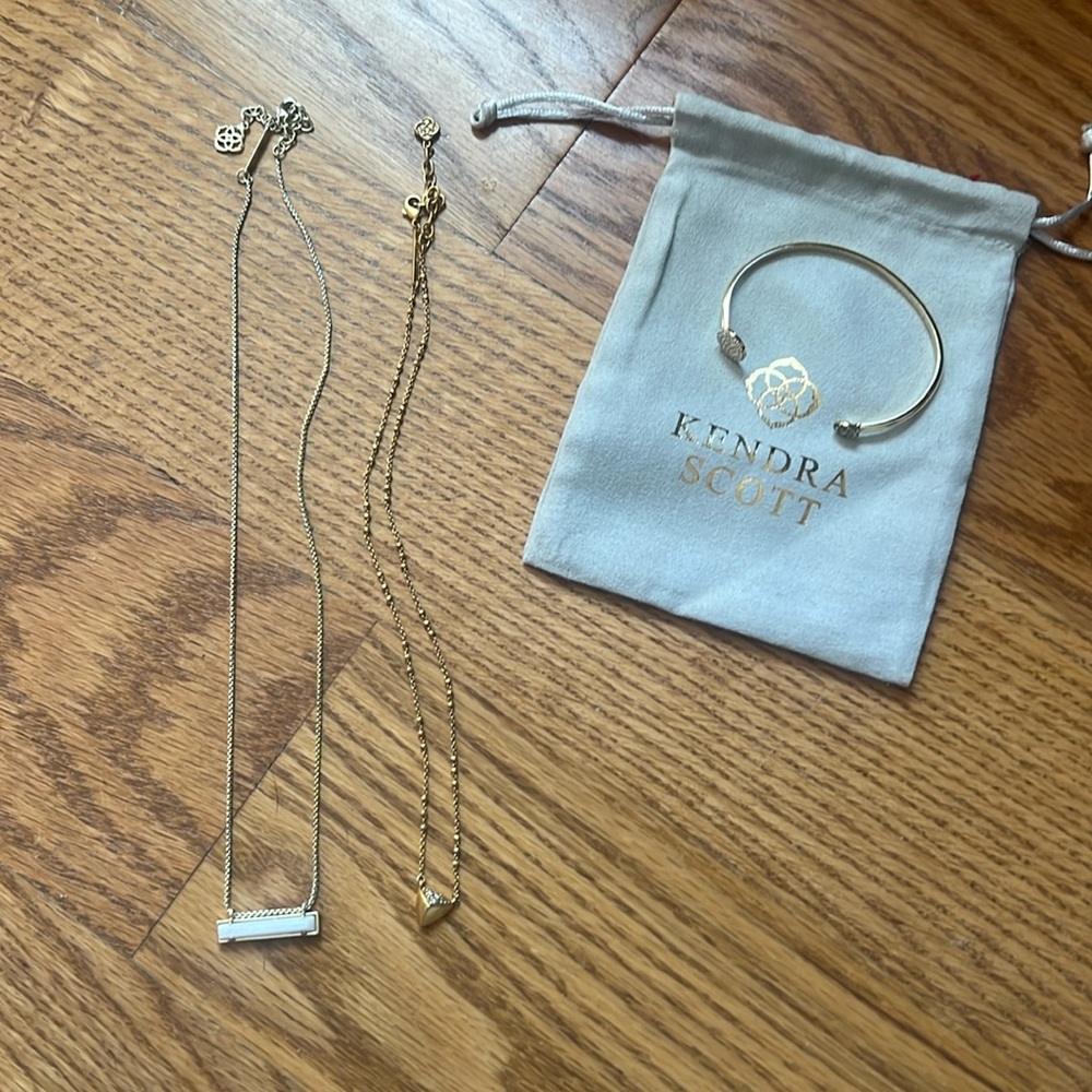Lot of Kendra Scott Gold Tone Jewelry